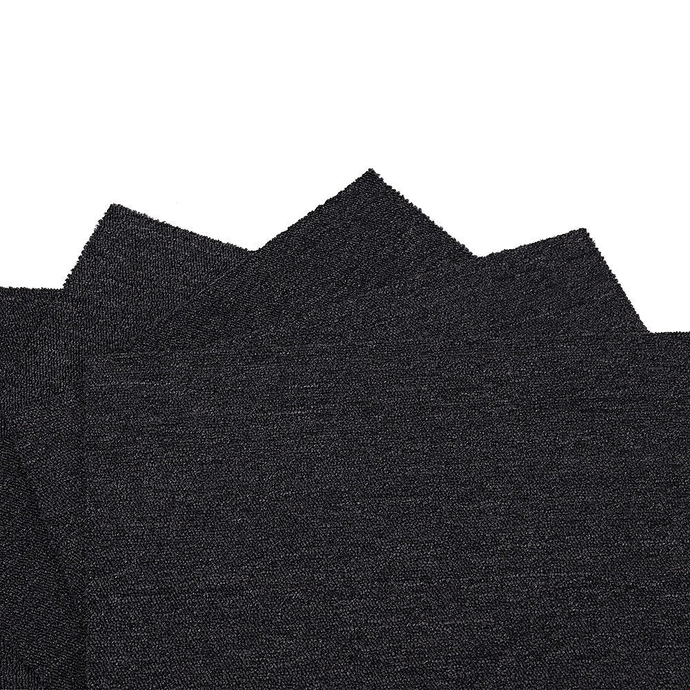 5m2 Black Carpet Tiles Set - Commercial & Domestic Flooring for Office, Retail, Home V63-952971