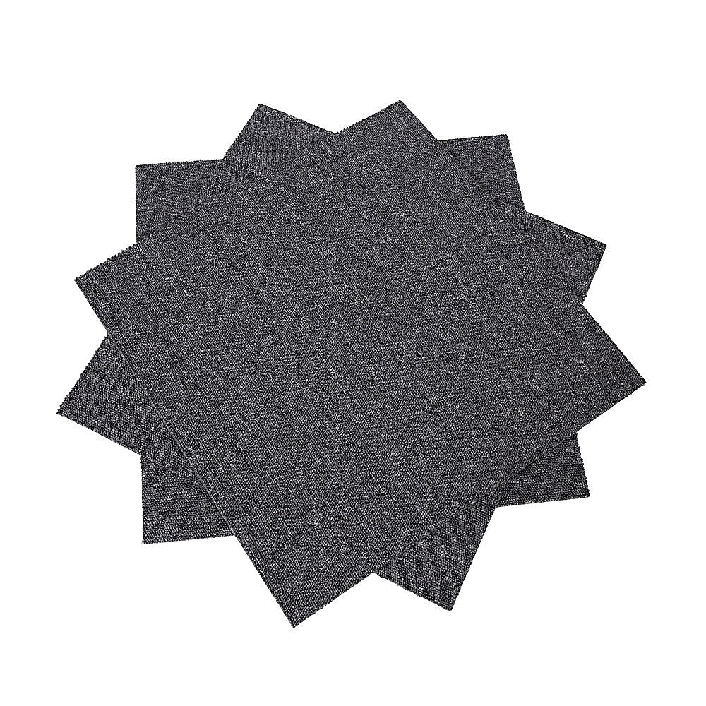 5m2 Dark Grey Carpet Tiles Set - Commercial & Domestic Flooring for Office, Retail, Home V63-952981