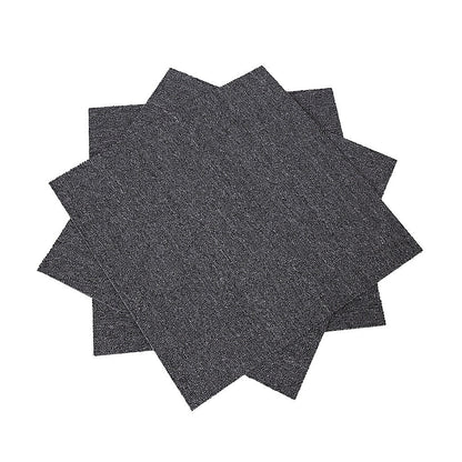 5m2 Dark Grey Carpet Tiles Set - Commercial & Domestic Flooring for Office, Retail, Home V63-952981