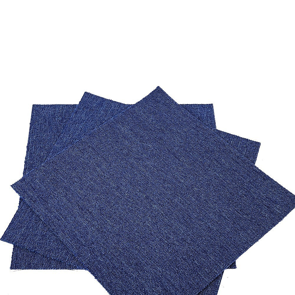 5m2 Blue Carpet Tiles Set - Commercial & Domestic Flooring for Office, Retail, Home V63-953001