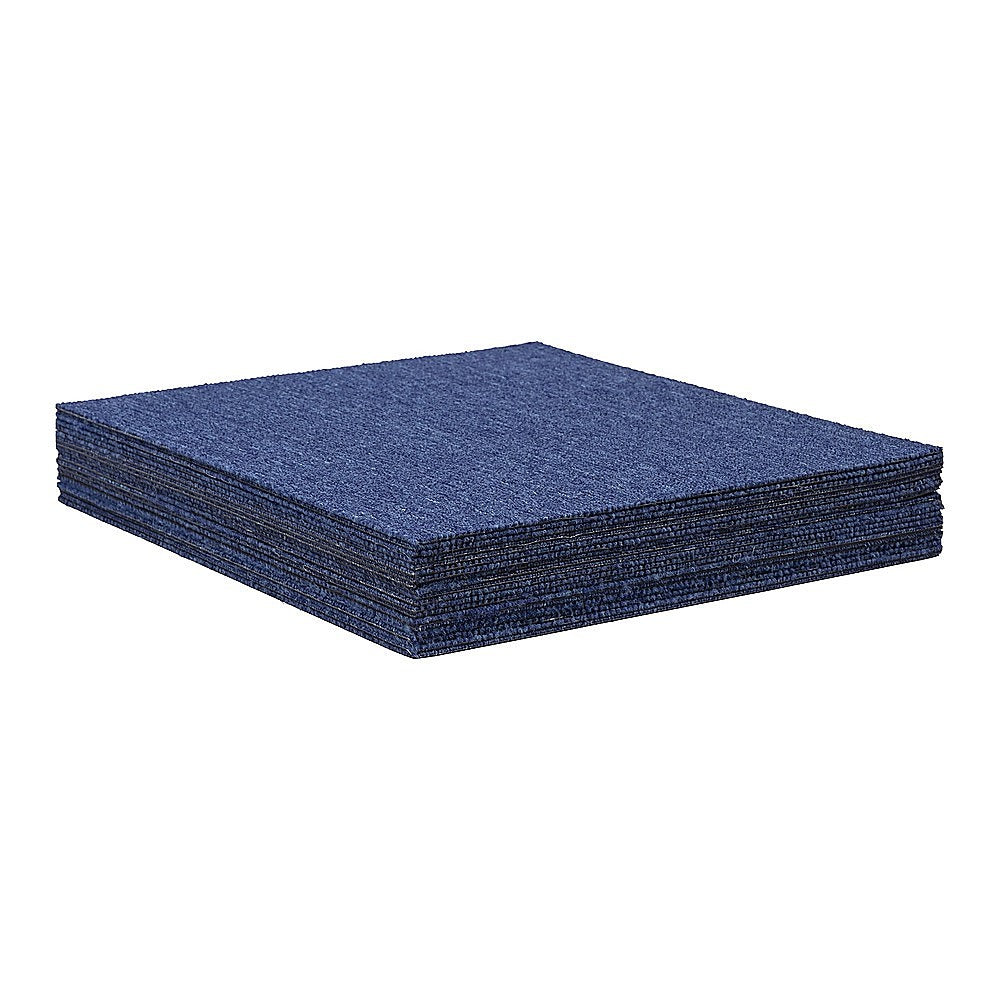 5m2 Blue Carpet Tiles Set - Commercial & Domestic Flooring for Office, Retail, Home V63-953001