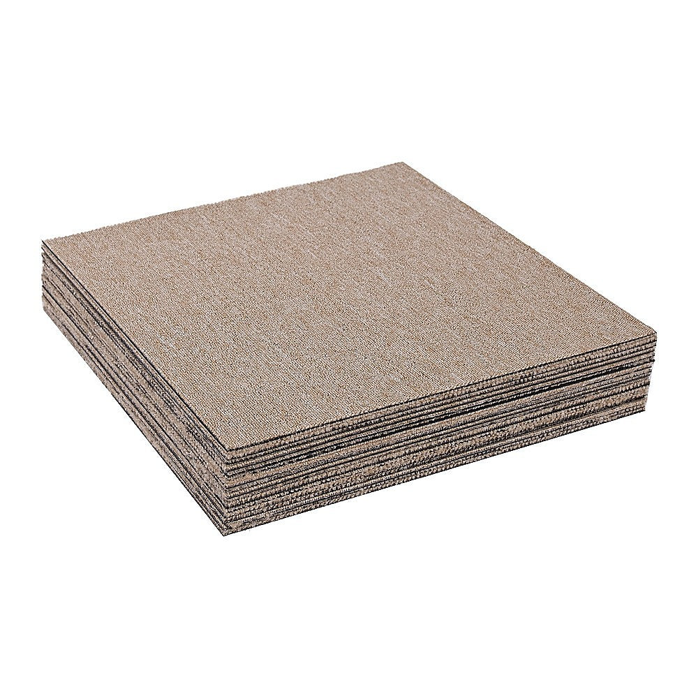 5m2 Beige Carpet Tiles Set - Commercial & Domestic Flooring for Office, Retail, Home V63-953011
