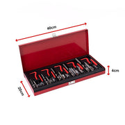 131pc Helicoil-Type Thread Repair Kit - Metric Insert Tool Set for Damaged Threads V63-953021