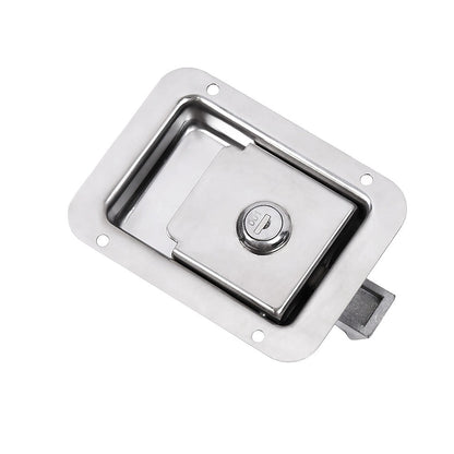 4 x Toolbox Lock Steel Paddle Handles - Heavy Duty Trailer Door Latch Set for Ute & Tool Cabinets V63-953031