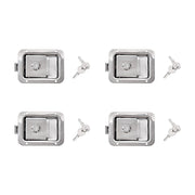 4 x Toolbox Lock Steel Paddle Handles - Heavy Duty Trailer Door Latch Set for Ute & Tool Cabinets V63-953031