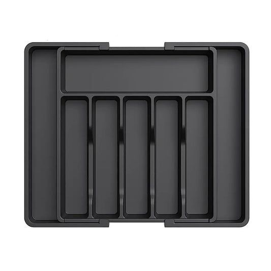 Extendable Cutlery Tray Drawer Organiser - 6 to 8 Compartment Kitchen Utensil Storage V63-953041
