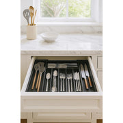 Extendable Cutlery Tray Drawer Organiser - 6 to 8 Compartment Kitchen Utensil Storage V63-953041