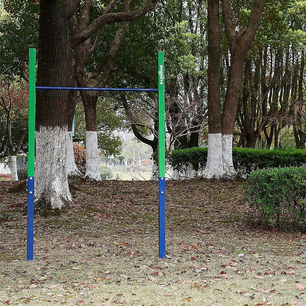 Single Outdoor Pull-Up Bar - Height Adjustable Gymnastics & Fitness Bar V63-953141