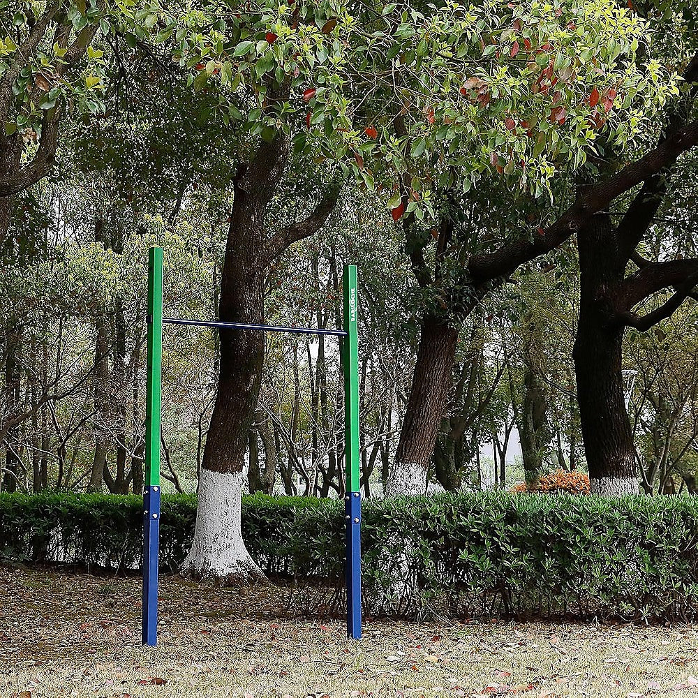 Single Outdoor Pull-Up Bar - Height Adjustable Gymnastics & Fitness Bar V63-953141