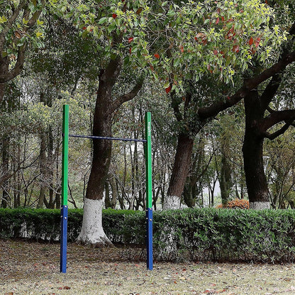 Single Outdoor Pull-Up Bar - Height Adjustable Gymnastics & Fitness Bar V63-953141