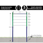 Single Outdoor Pull-Up Bar – Height Adjustable Gymnastics & Fitness Bar