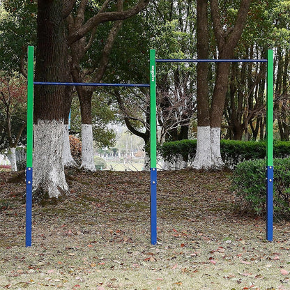 Double Outdoor Pull-Up Bar - Height Adjustable Gymnastics & Fitness Bar V63-953151