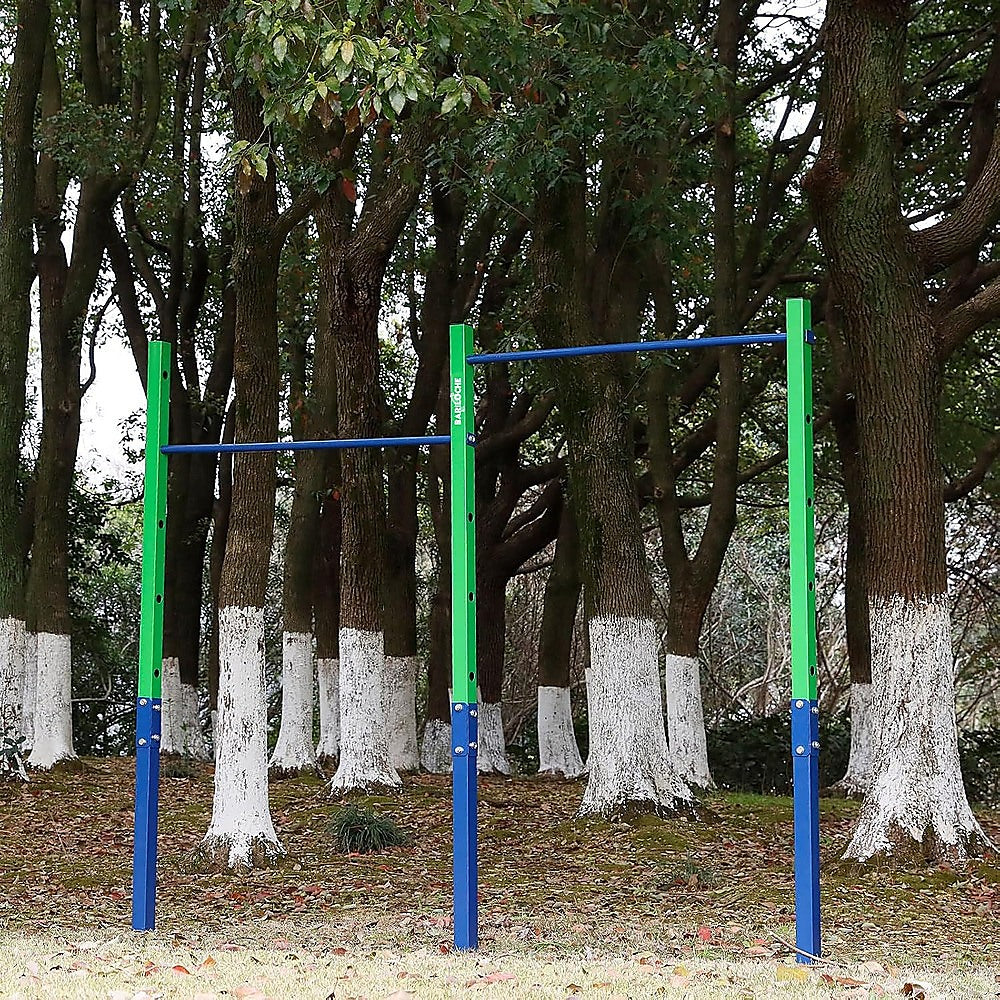 Double Outdoor Pull-Up Bar - Height Adjustable Gymnastics & Fitness Bar V63-953151