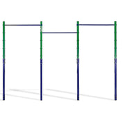 Triple Outdoor Pull-Up Bar - Height Adjustable Gymnastics & Fitness Bar V63-953161