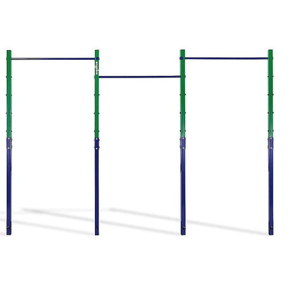 Triple Outdoor Pull-Up Bar - Height Adjustable Gymnastics & Fitness Bar V63-953161