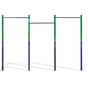 Triple Outdoor Pull-Up Bar - Height Adjustable Gymnastics & Fitness Bar V63-953161