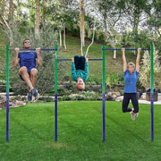Triple Outdoor Pull-Up Bar - Height Adjustable Gymnastics & Fitness Bar V63-953161