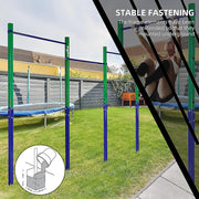 Triple Outdoor Pull-Up Bar - Height Adjustable Gymnastics & Fitness Bar V63-953161