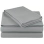 Double Bed Sheet Set - 1800 Series Microfiber, Deep Pocket, Soft & Breathable, Grey V63-953201