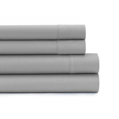 Double Bed Sheet Set - 1800 Series Microfiber, Deep Pocket, Soft & Breathable, Grey V63-953201