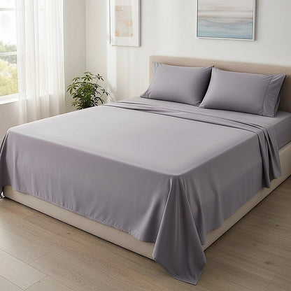 King Bed Sheet Set - 1800 Series Microfiber, Deep Pocket, Soft & Breathable, Grey V63-953221