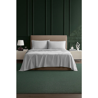 Double Bed Sheet Set - 1800 Series Microfiber, Deep Pocket, Soft & Breathable, White V63-953231