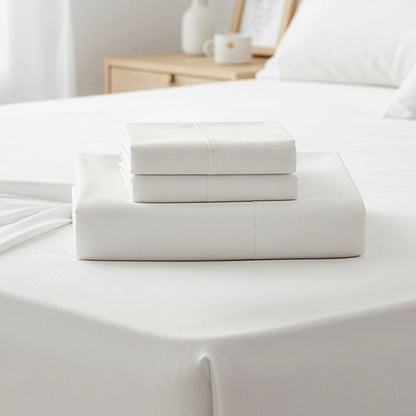 King Bed Sheet Set - 1800 Series Microfiber, Deep Pocket, Soft & Breathable, White V63-953251