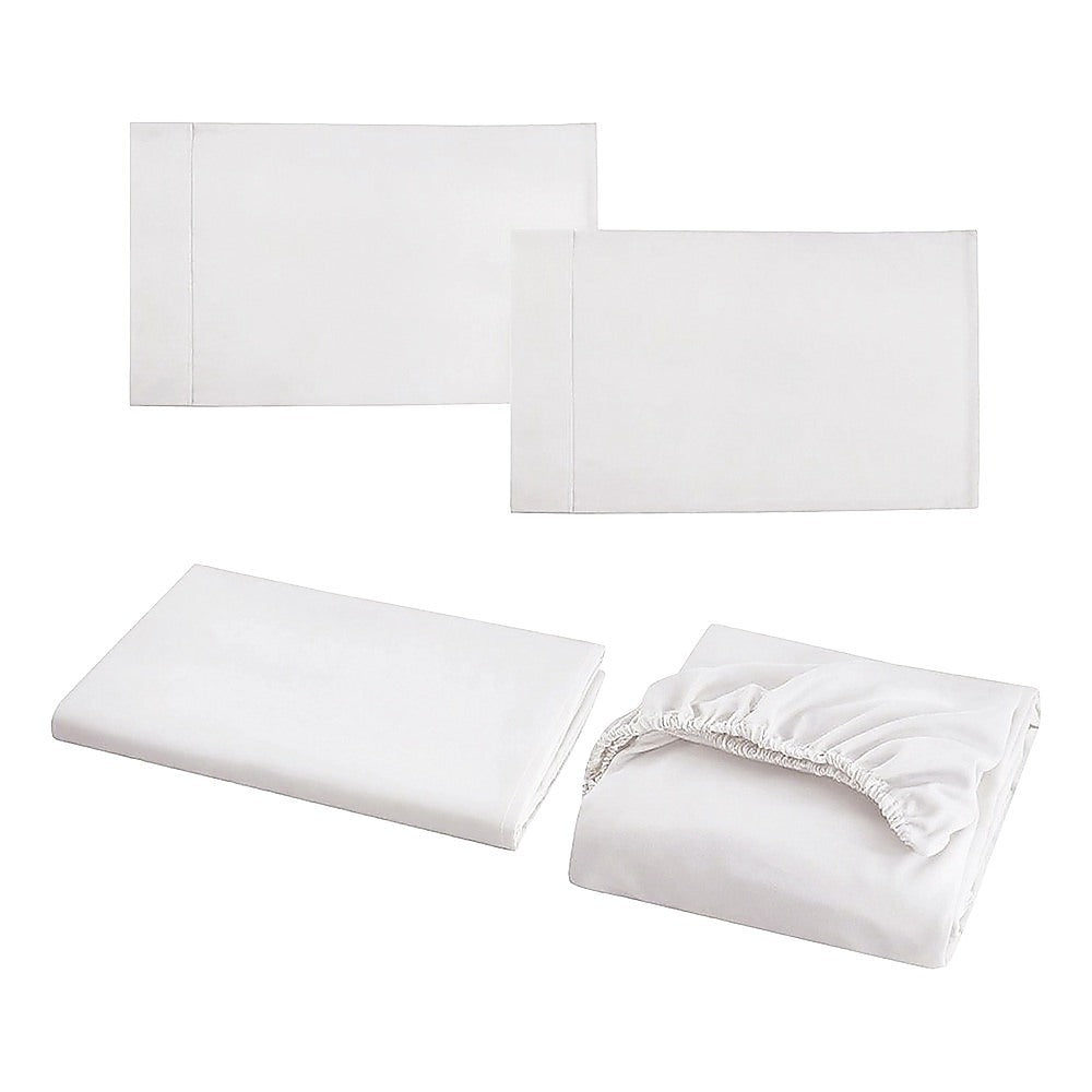 King Bed Sheet Set - 1800 Series Microfiber, Deep Pocket, Soft & Breathable, White V63-953251