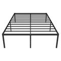Queen Metal Bed Frame 45cm High Full Steel Base Platform For Stable Bedroom Support V63-953271