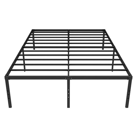 Queen Metal Bed Frame 45cm High Full Steel Base Platform For Stable Bedroom Support V63-953271
