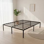 Queen Metal Bed Frame 45cm High Full Steel Base Platform For Stable Bedroom Support V63-953271