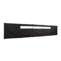 Camping Windbreak with Clear Windows & Carry Bag 725x140cm Black Outdoor Privacy Shelter V63-953281