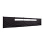 Camping Windbreak with Clear Windows & Carry Bag 725x140cm Black Outdoor Privacy Shelter V63-953281