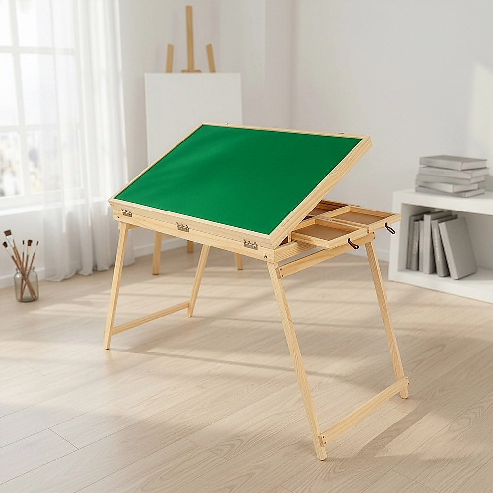 1500-Piece Jigsaw Puzzle Table with Folding Legs - Portable Puzzle Storage Board V63-953291
