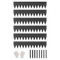 Steel Landscape Edging 6 Pack 100x20cm Rust Resistant Garden Border Edging for Lawn Paths V63-953301