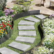 Steel Landscape Edging 6 Pack 100x20cm Rust Resistant Garden Border Edging for Lawn Paths V63-953301
