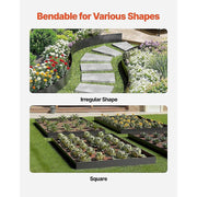 Steel Landscape Edging 6 Pack 100x20cm Rust Resistant Garden Border Edging for Lawn Paths V63-953301