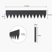 Steel Landscape Edging 6 Pack 100x20cm Rust Resistant Garden Border Edging for Lawn Paths V63-953301