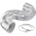 10.5cm x 7.6m Flexible Aluminium Air Duct - Dryer & HVAC Vent Hose V63-953321