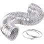 10.5cm x 7.6m Flexible Aluminium Air Duct - Dryer & HVAC Vent Hose V63-953321