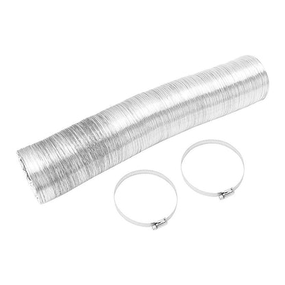 10.5cm x 7.6m Flexible Aluminium Air Duct - Dryer & HVAC Vent Hose V63-953321