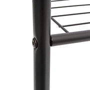 Double Clothes Rack Metal Garment Rail 80x154cm Heavy Duty Hanging Shelf Storage Organiser V63-953331