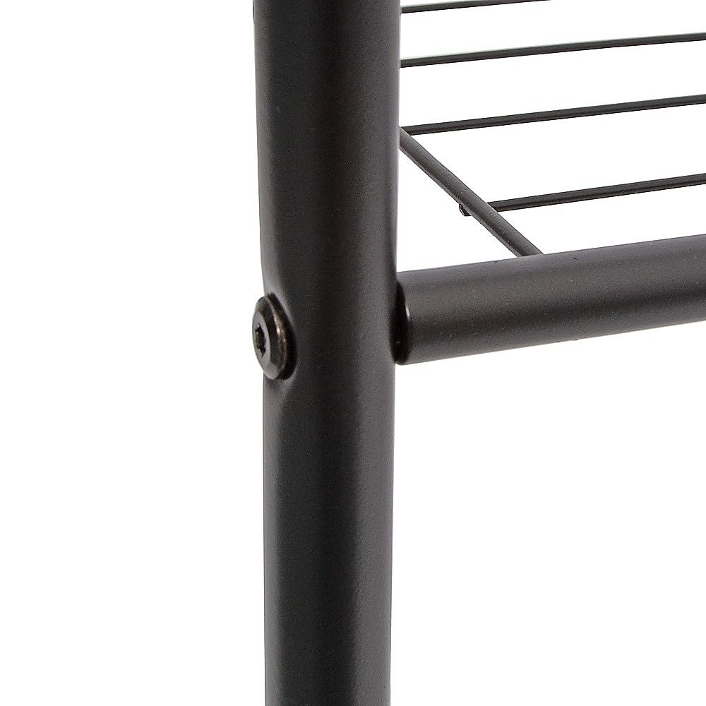Double Clothes Rack Metal Garment Rail 80x154cm Heavy Duty Hanging Shelf Storage Organiser V63-953331