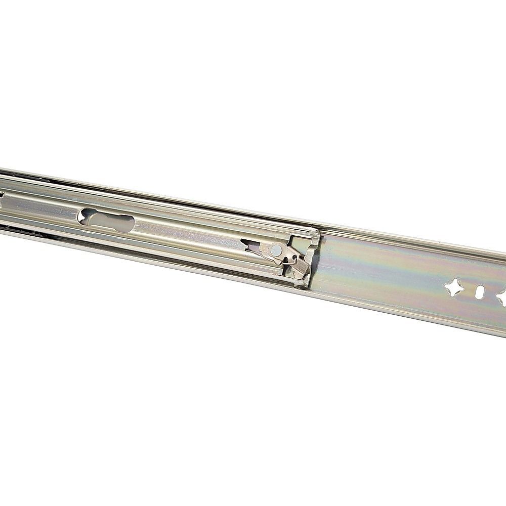 2 x 125kg Heavy Duty Locking Drawer Slides Industrial Drawer Runners Pair for Tool Storage V63-953351