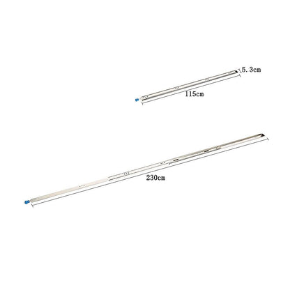 2 x 125kg Heavy Duty Locking Drawer Slides Industrial Drawer Runners Pair for Tool Storage V63-953351