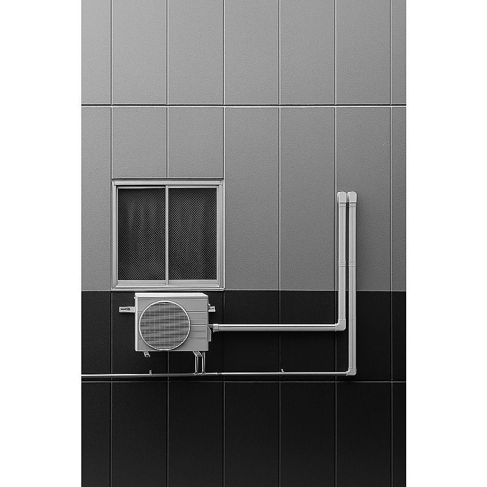 4.8m Mini Split AC Line Set Cover Kit PVC Duct for Central Air Conditioner Installation V63-953361