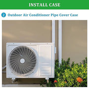 4.8m Mini Split AC Line Set Cover Kit PVC Duct for Central Air Conditioner Installation V63-953361
