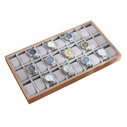 30-Grid Watch & Jewellery Tray Organiser Display Case Holder - Velvet Drawer Insert V63-953371
