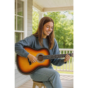 38" Full Size Acoustic Guitar - Beginner Wooden Guitar for Adults & Teens V63-953381