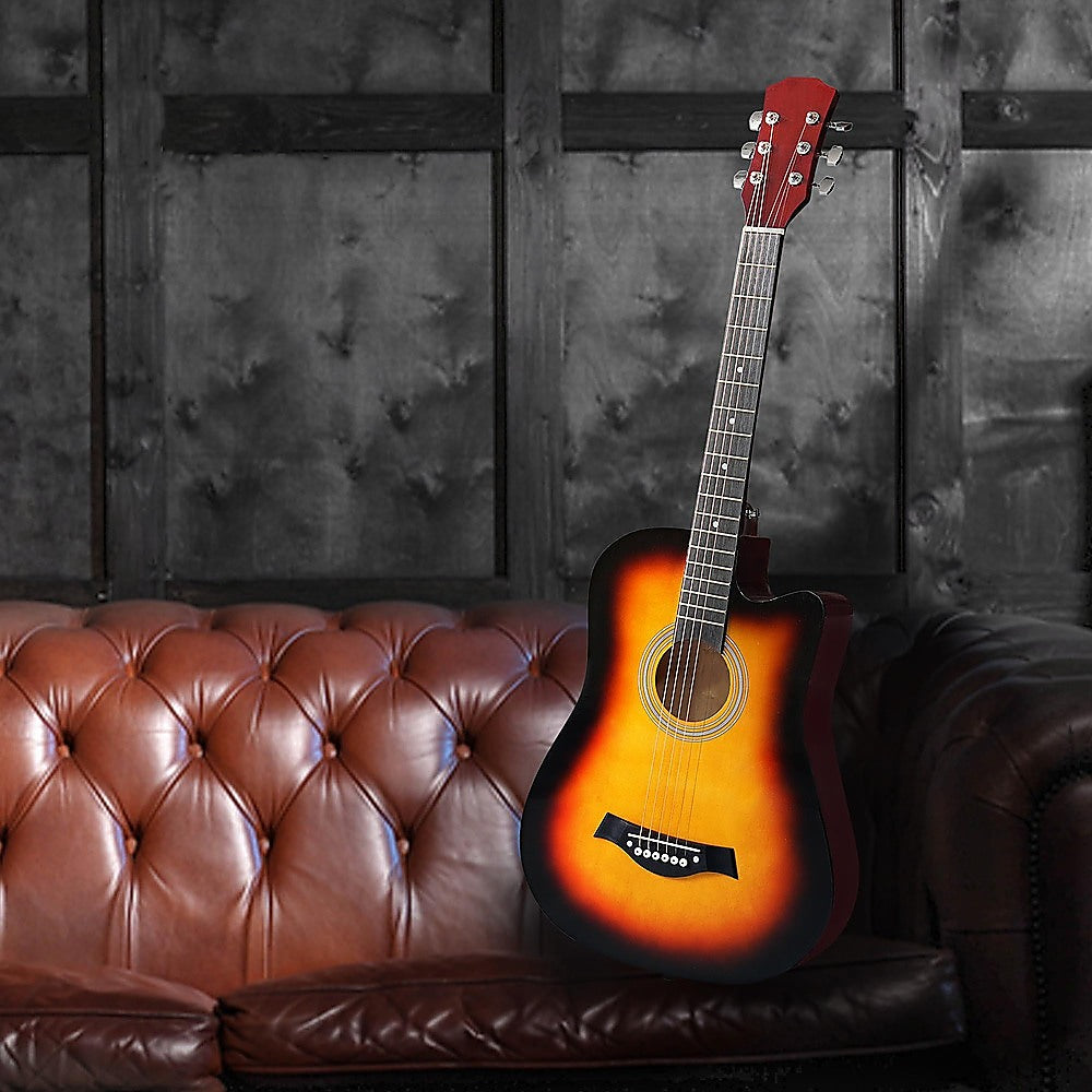 38" Full Size Acoustic Guitar - Beginner Wooden Guitar for Adults & Teens V63-953381